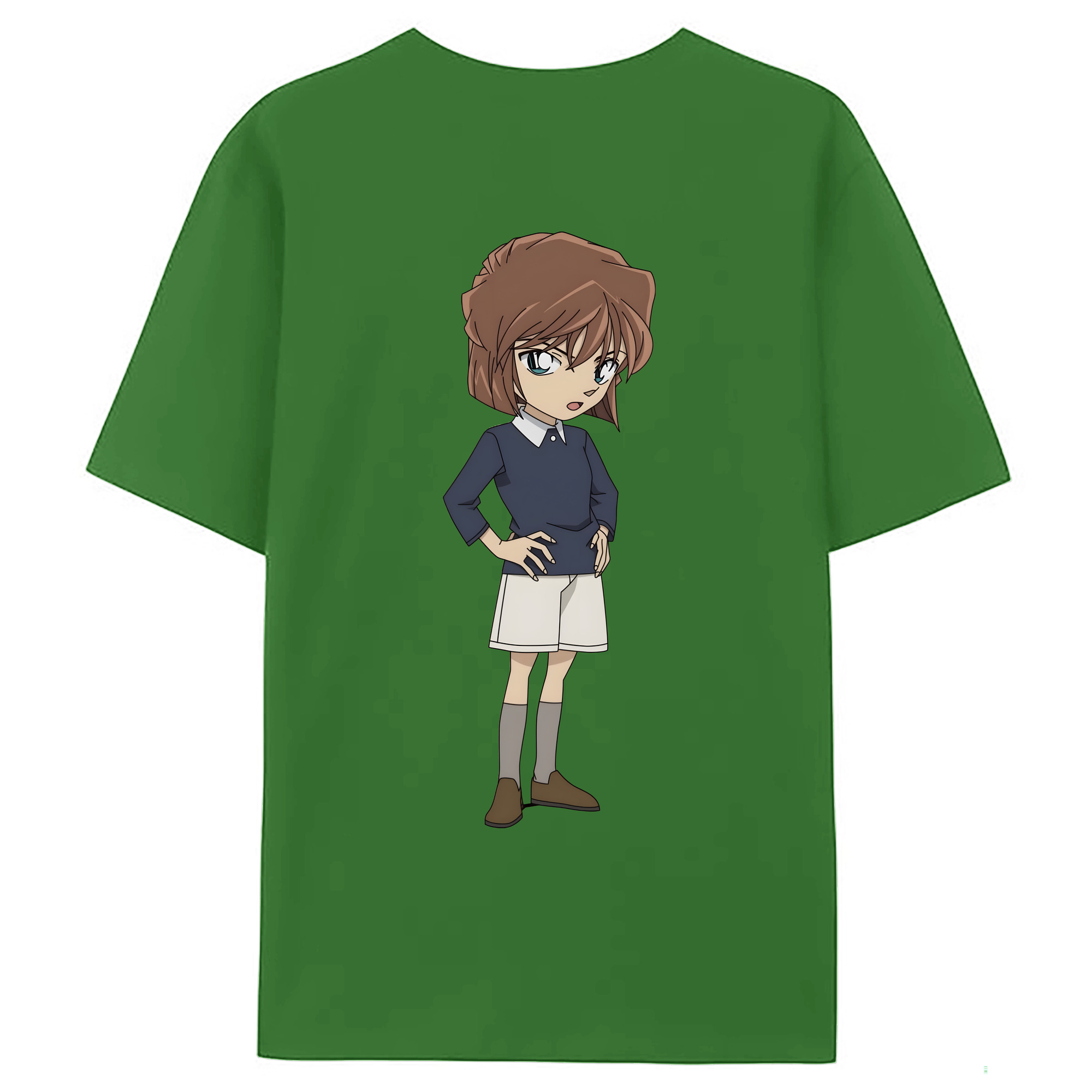 （画像用） 名探偵コナン 灰原 哀 はいばら あい Detective Conan Anita Hailey、Vi Graythorn Haibara Ai レディース半袖Tシャツ(バックプリント)